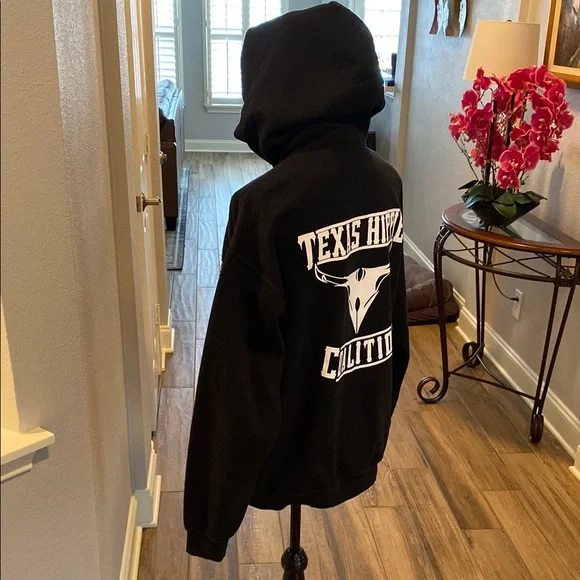 THC Black Hoodie with White Graphic - Picture 4 of 5